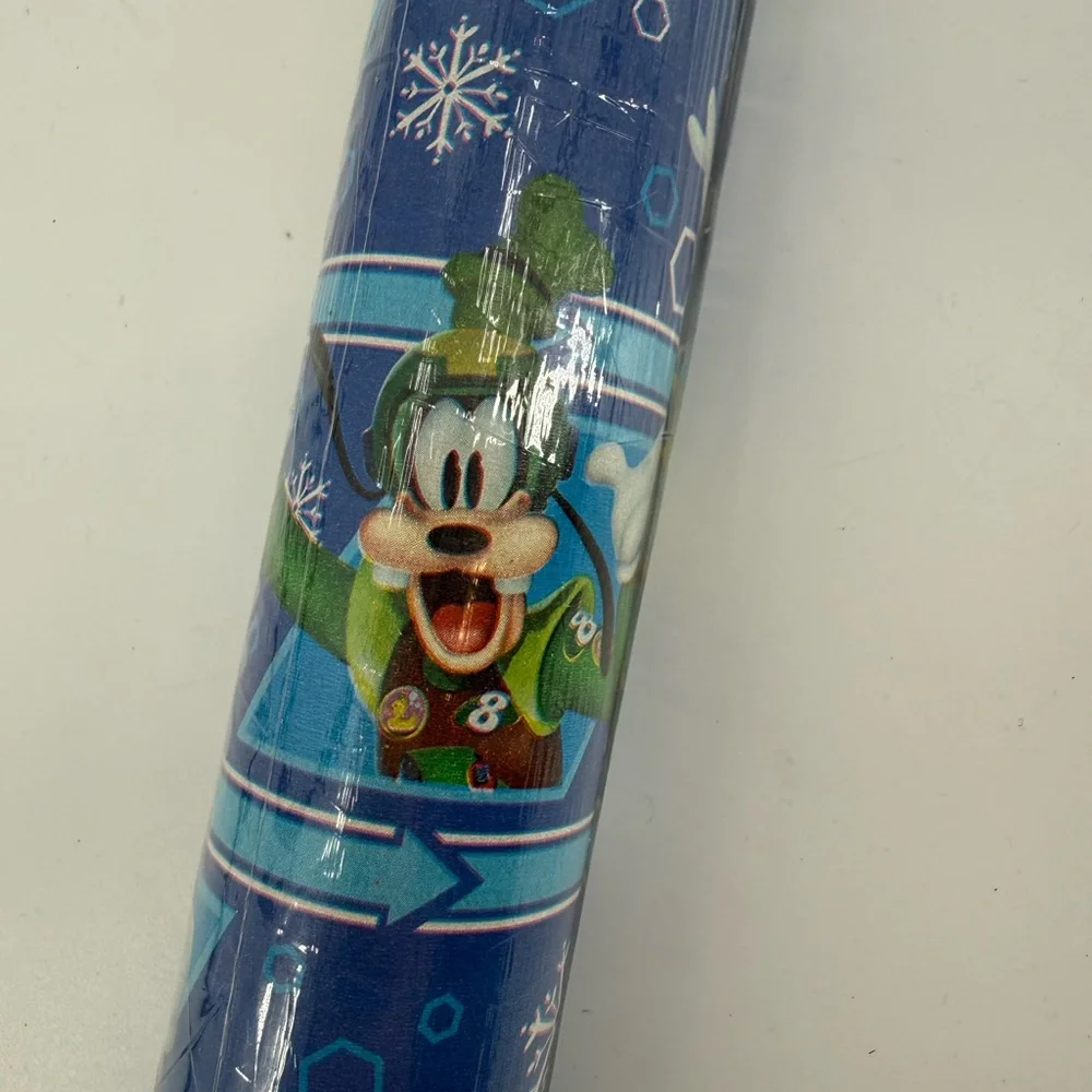 New Vintage Disney Winter Games Wrapping Paper‎